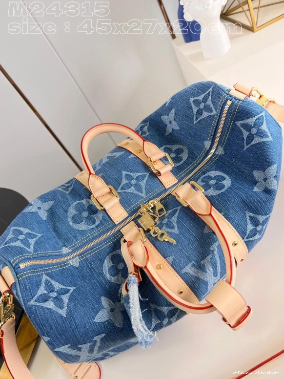 Official oldcobbler BANDOULIÈRE VUITTON 45 LOUIS KEEPALL 0717